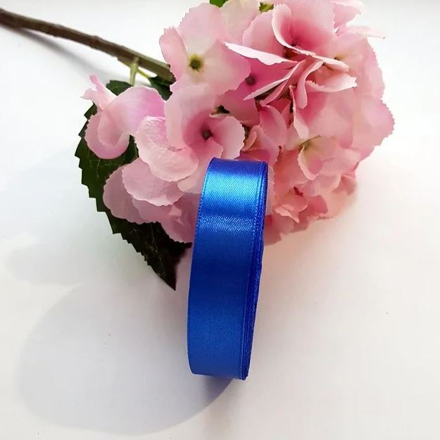 Satinband 2 cm Blau, 33 m Rolle