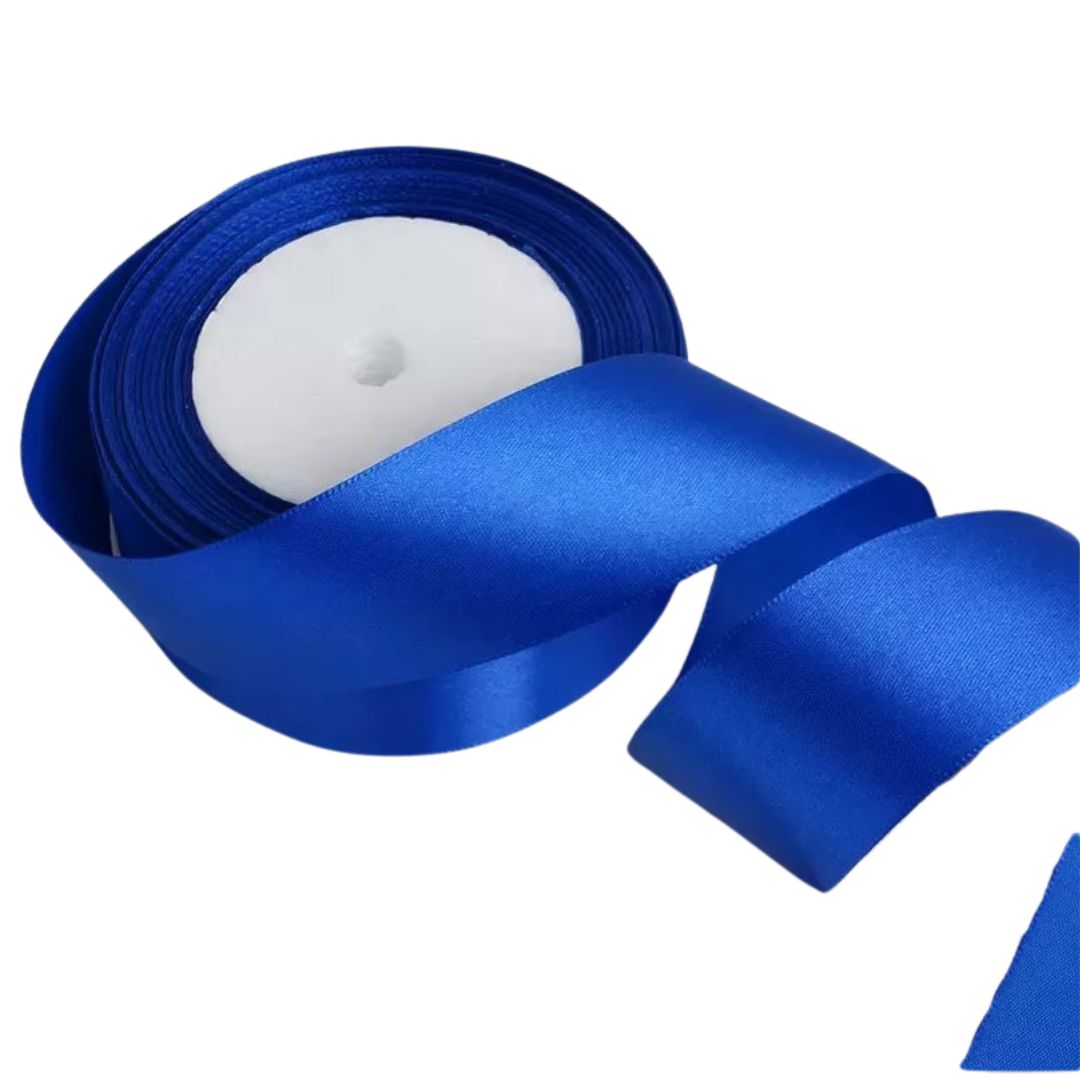 Satinband 2 cm Blau, 33 m Rolle