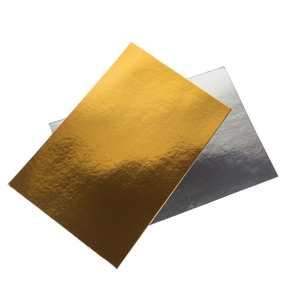 Tortenplatte 30x40, 1mm Gold/Silber - 5 Stk