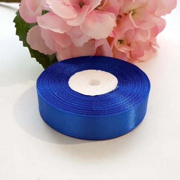 Satinband 2 cm Blau, 33 m Rolle