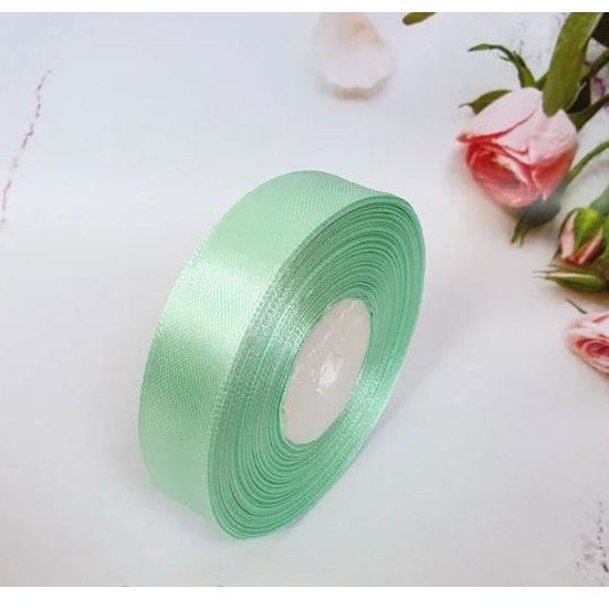 Satinband 2 cm Mintfarbe, 33 m Rolle
