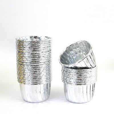 Cupcake / Muffin Backförmchen, 25 Stk – Silber