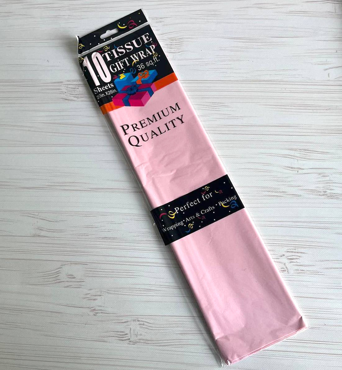 Seidenpapier 50×65 cm (10 Blatt) – Rosa