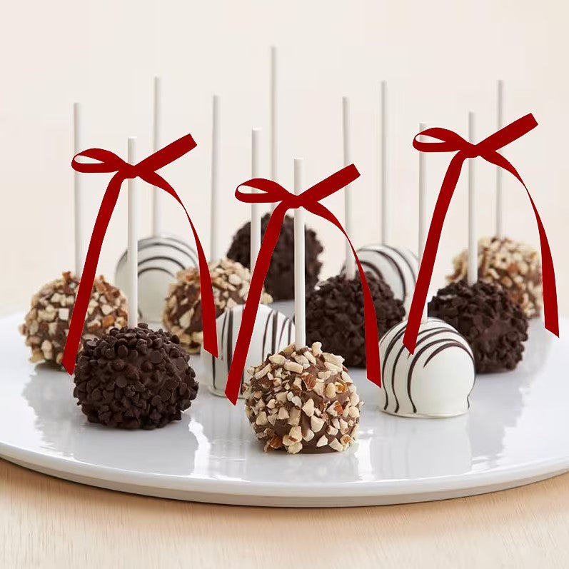 Tortenschleifen Rot – Satin (5 Stück)