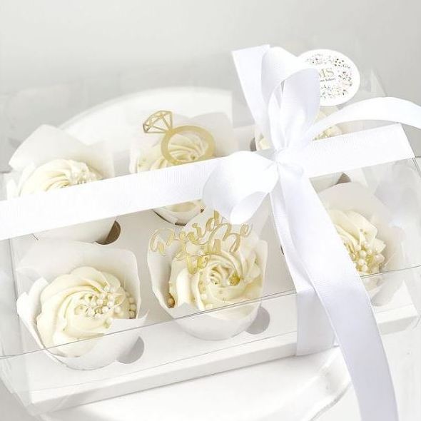 Transparente Box für 6 Cupcakes/Muffins 260x170x110 mm/PET