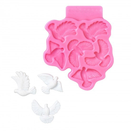 Silikonform Tauben 2D