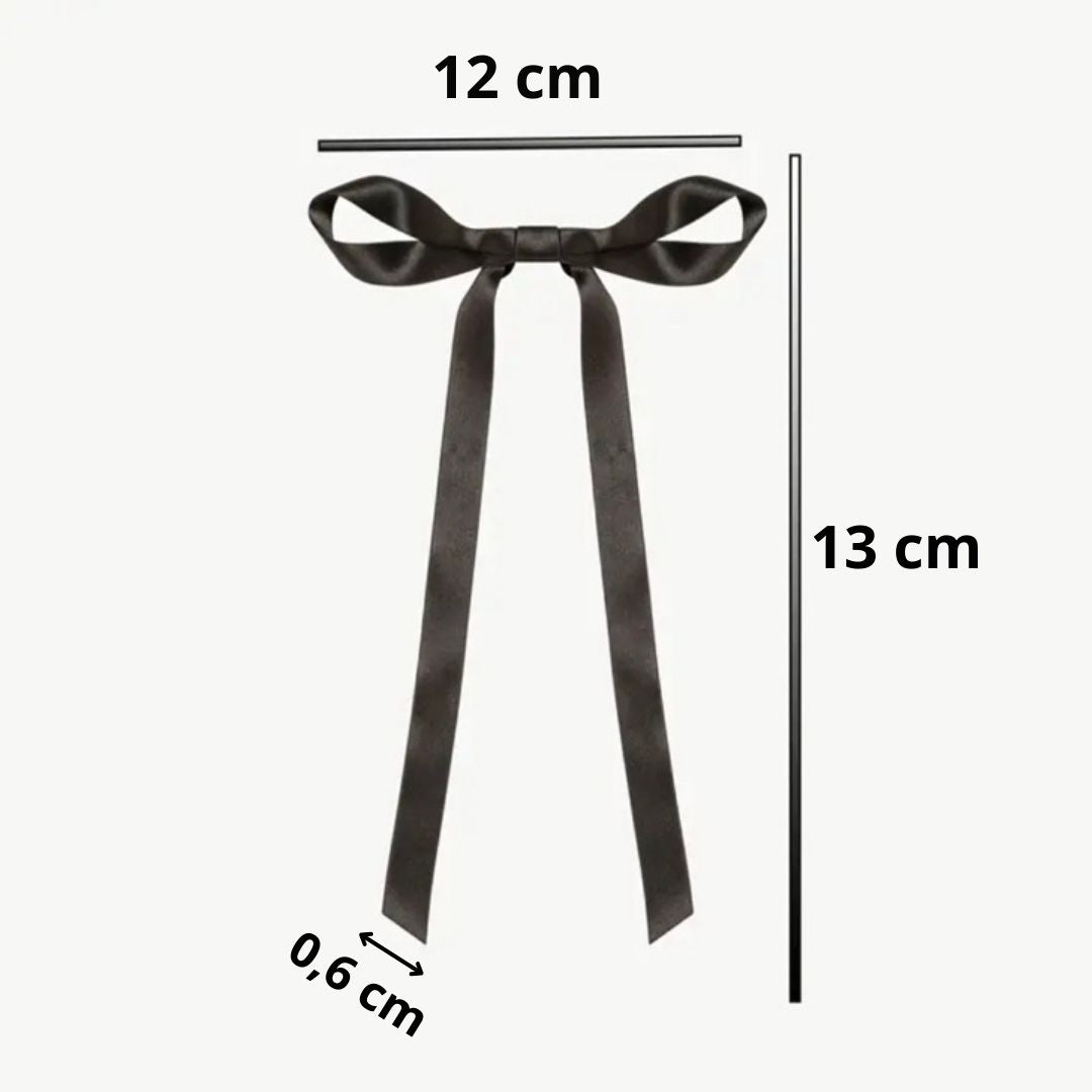 Tortenschleifen Schwarz – Satin (5 Stück)