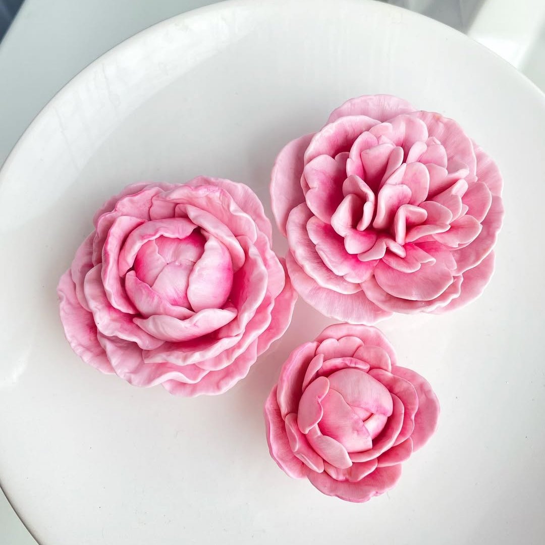 Silikonform Pfingstrose 6 (mittel) 3D