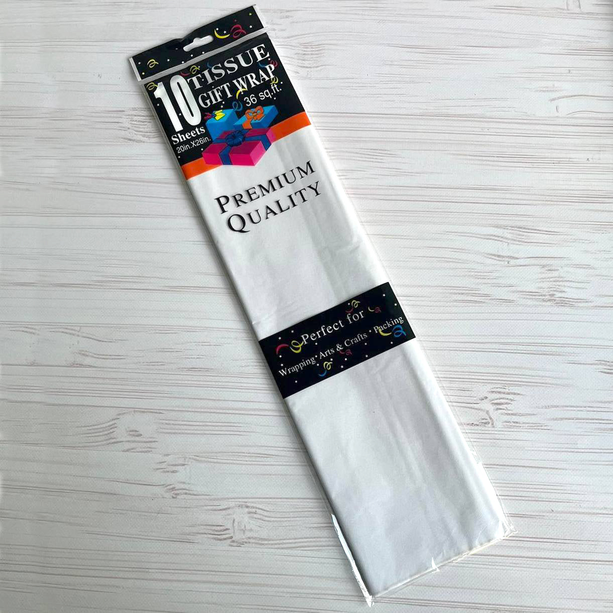 Seidenpapier 50×65 cm (10 Blatt) – Weiß Perlmutt