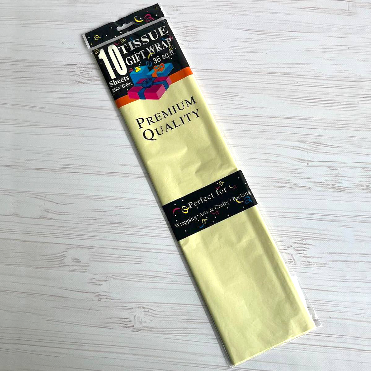 Seidenpapier 50×65 cm (10 Blatt) – Vanille