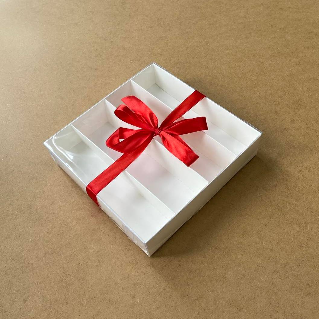 Transparente Box für Macarons 220x220x50 mm/PET