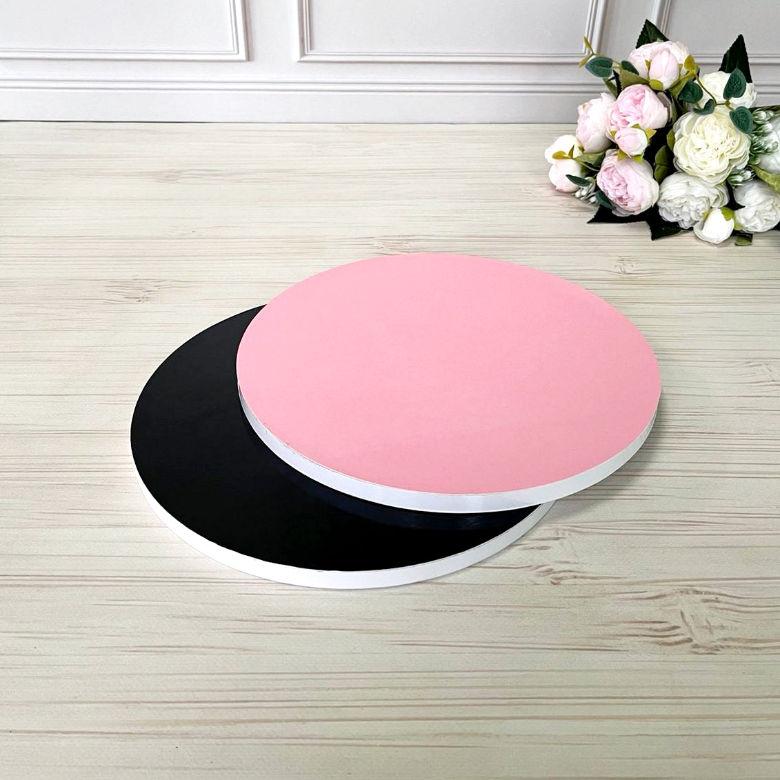 Tortenplatte Rund D25 cm (Schwarz, H12 mm), 1 Stk