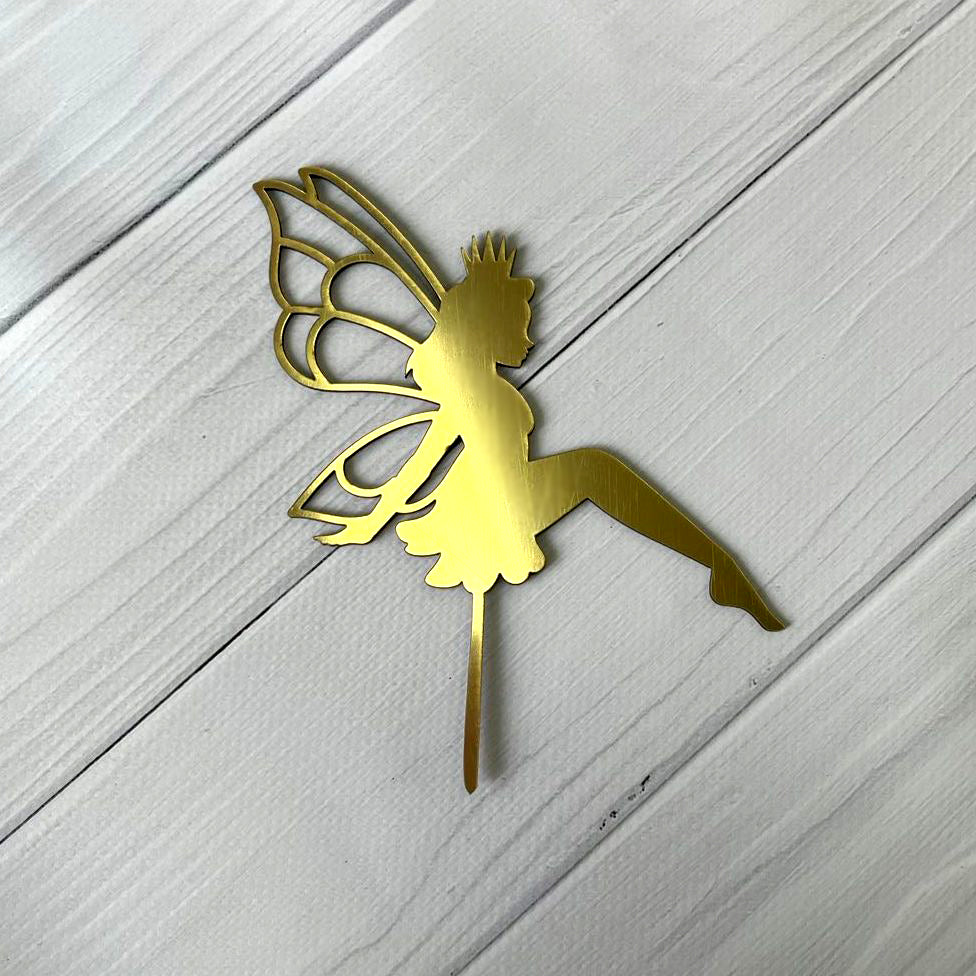 Cake Topper Fee, Gold (Dekor 16)
