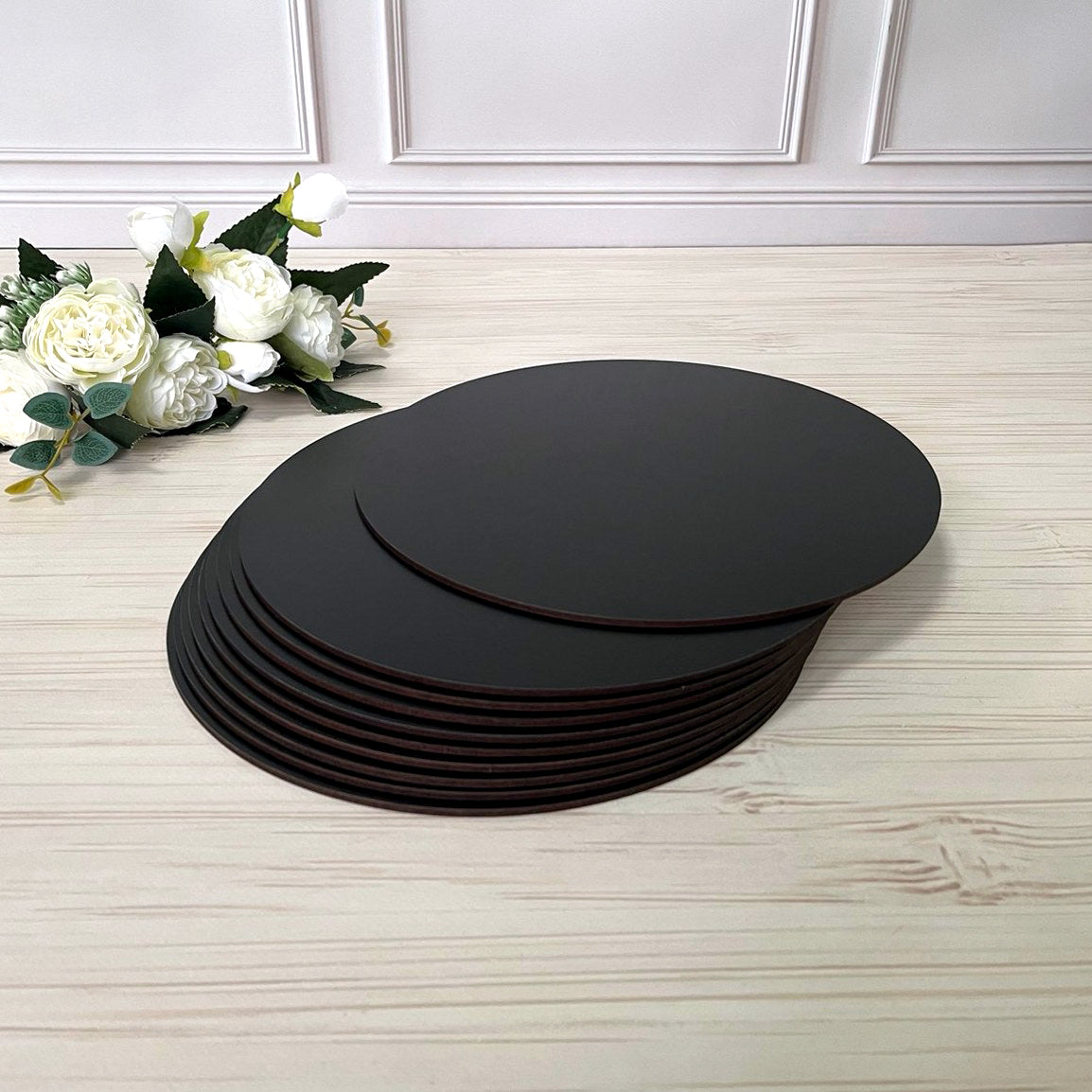 Tortenplatten Rund schwarz