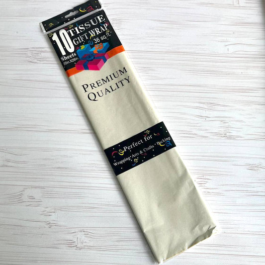 Seidenpapier 50×65 cm (10 Blatt) – Weiße Schokolade