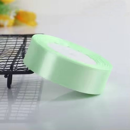 Satinband 2 cm Mintfarbe, 33 m Rolle