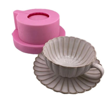 Silikonformen Tasse und Teller 3D