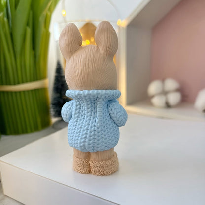 Silikonform Hase im Pullover 3D