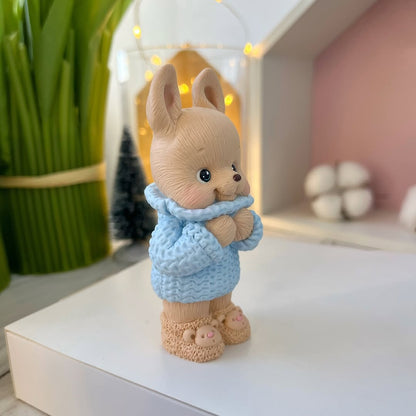 Silikonform Hase im Pullover 3D