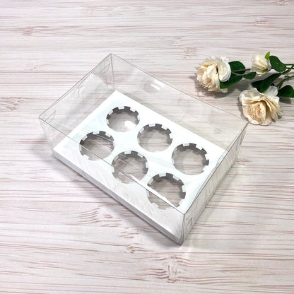 Transparente Box für 6 Cupcakes/Muffins 260x170x110 mm/PET