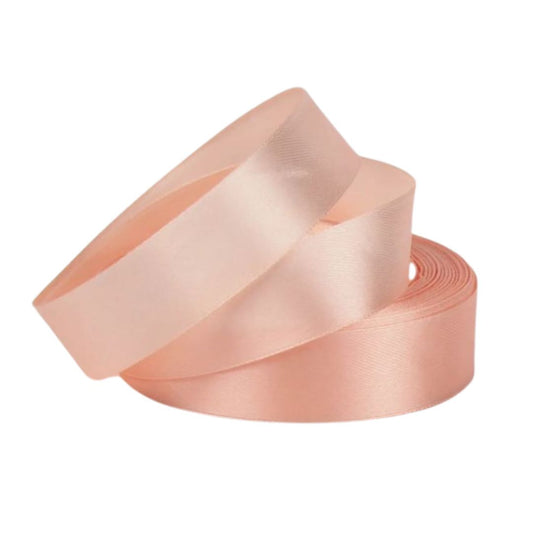 Satinband 2 cm Pfirsichfarben, 33 m Rolle