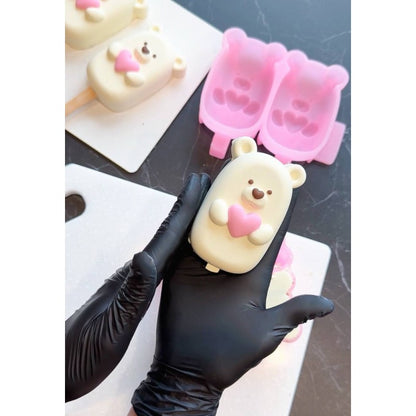 Silikonform Eis am Stiel Bär, 85 ml