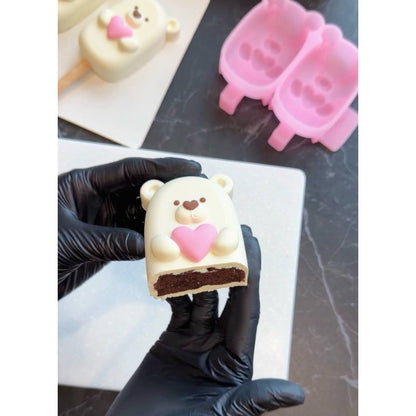 Silikonform Eis am Stiel Bär, 85 ml