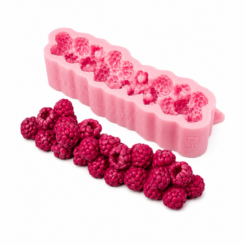 Silikonform Himbeere für Eclairs
