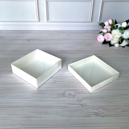 Transparente Box für Lebkuchen 150x150x30 mm/PET