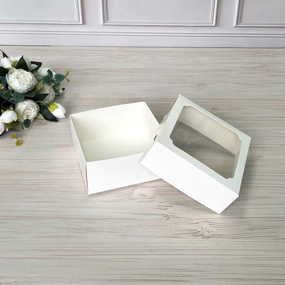 Karton für Bento mit Fenster 15x15x7 cm, 5 Stück