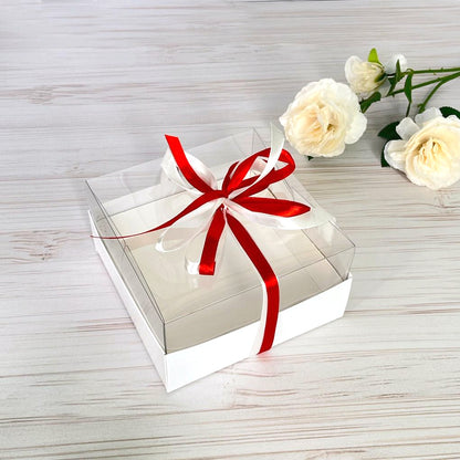 Transparente Box für Dessert 150x150x80 mm/PET
