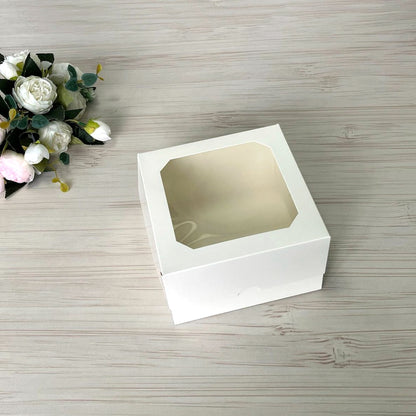 Karton für Bento mit Fenster 17x17x10,5 cm, 5 Stück