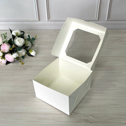 Karton für Bento mit Fenster 17x17x10,5 cm, 5 Stück