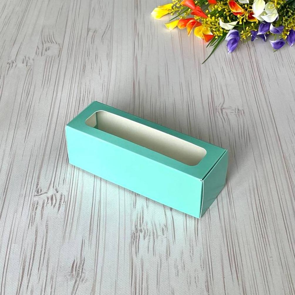 Karton für Macarons Tiffany 17×5,5×5,5 cm, 5 Stk