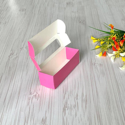 Karton für Macarons Rosa 17×5,5×5,5 cm, 5 Stk