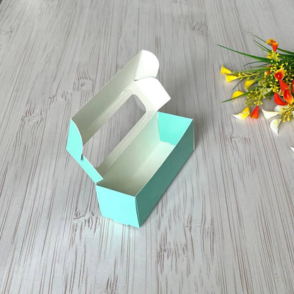 Karton für Macarons Tiffany 17×5,5×5,5 cm, 5 Stk