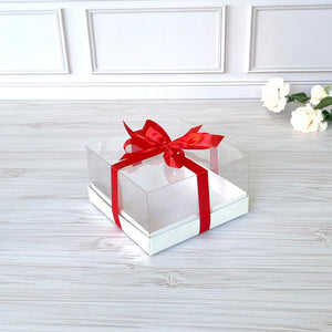 Transparente Box für Dessert (Bento) 180x180x100 mm/PET
