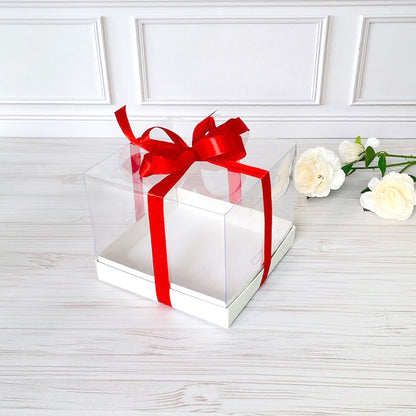 Transparente Box für Dessert 180x180x150 mm/PET