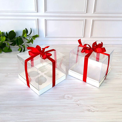 Transparente Box für Dessert 180x180x150 mm/PET