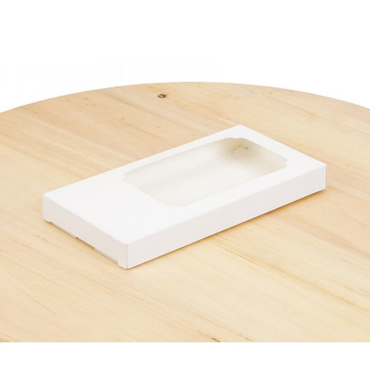 Schachtel für Schokoladentafel 160×80×17 mm, Weiß – 5 Stück
