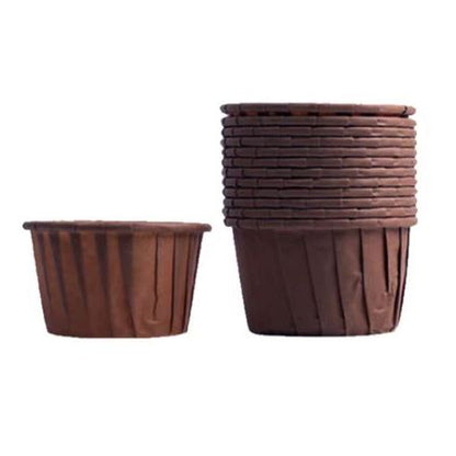 Cupcake / Muffin Backförmchen in Braun, 100 Stk