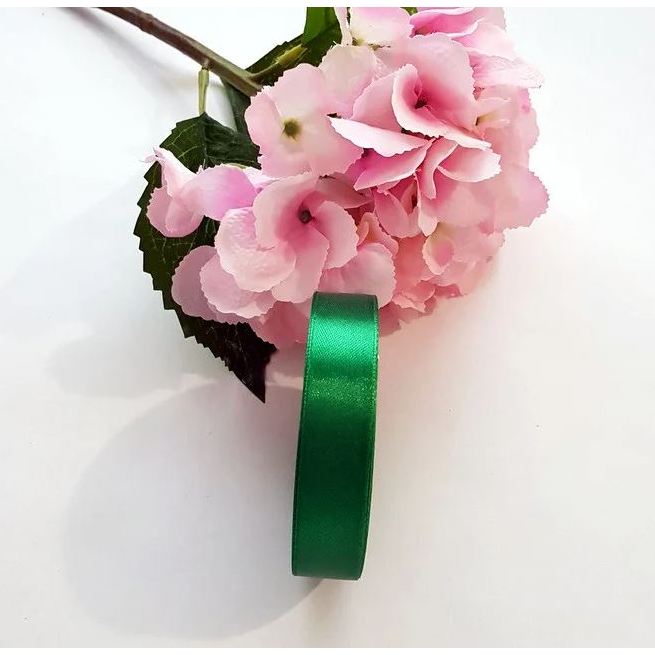 Satinband 2 cm Smaragd, 33 m Rolle