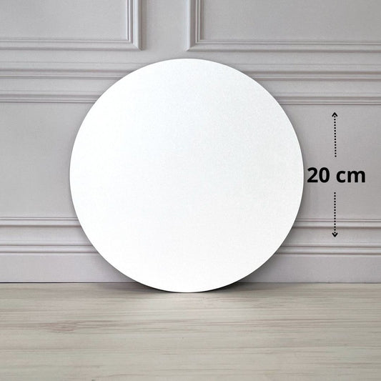 Tortenplatten, weiß, D20, 3 mm, MDF, 5 Stück