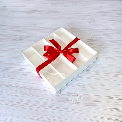 Transparente Box für Macarons 220x220x50 mm/PET