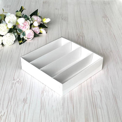 Transparente Box für Macarons 220x220x55 mm/PET