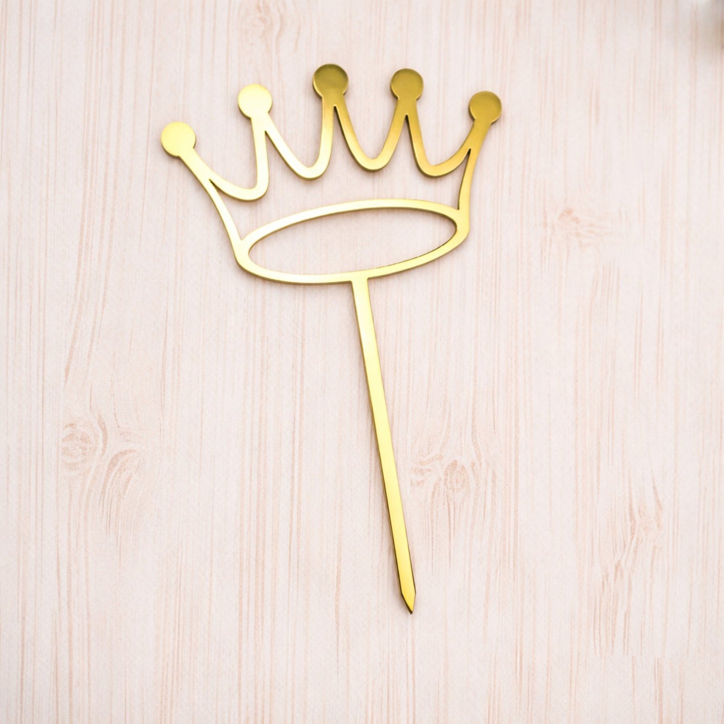 Cake Topper Krone am Spieß
