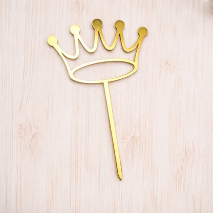 Cake Topper Krone am Spieß