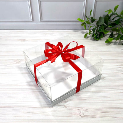 Transparente Kuchenbox 255x255x110 mm/PET
