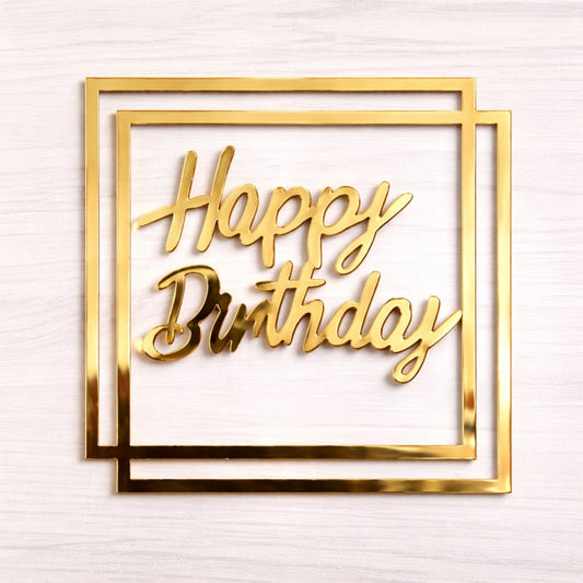 Cake Topper Happy Birthday