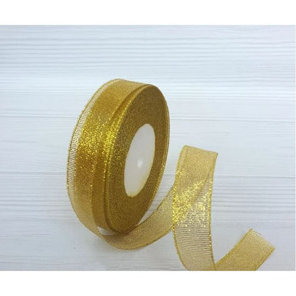 Brokatband 2 cm Gold/22,86 m Rolle